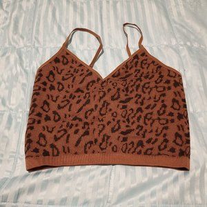 Bozzolo Cheetah Print Bra - Bandeau